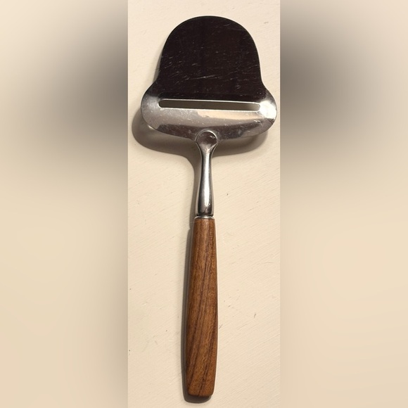 Vintage Spar Cheese Slicer 8-1/2" Norway MCM Teak Wood Handle Stainless Steel - Picture 3 of 3